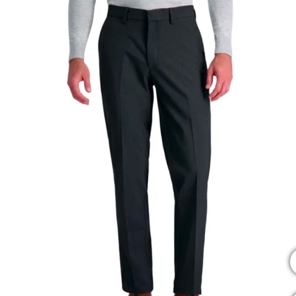 Haggar Men's Flex Dress Pant Dark Gray